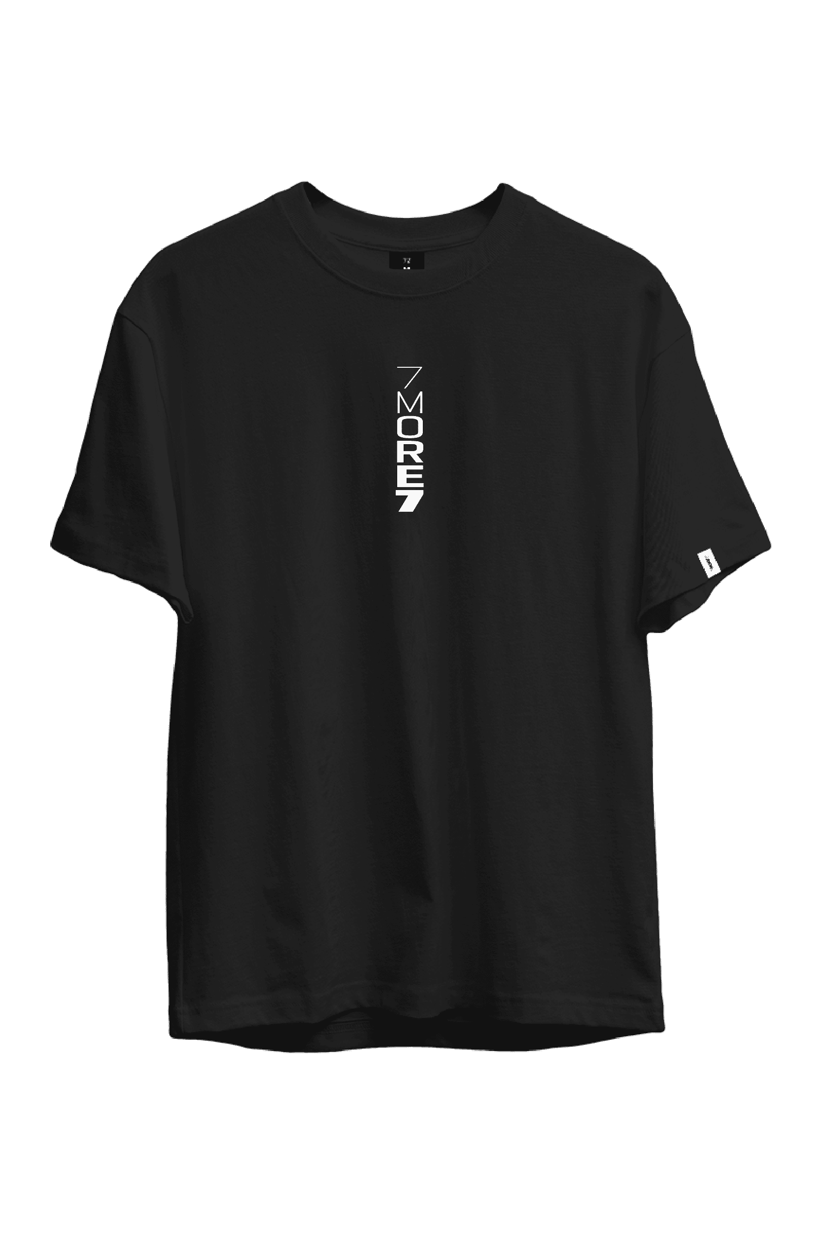 T-shirt Vertical 7MORE7, czarna - 7MORE7