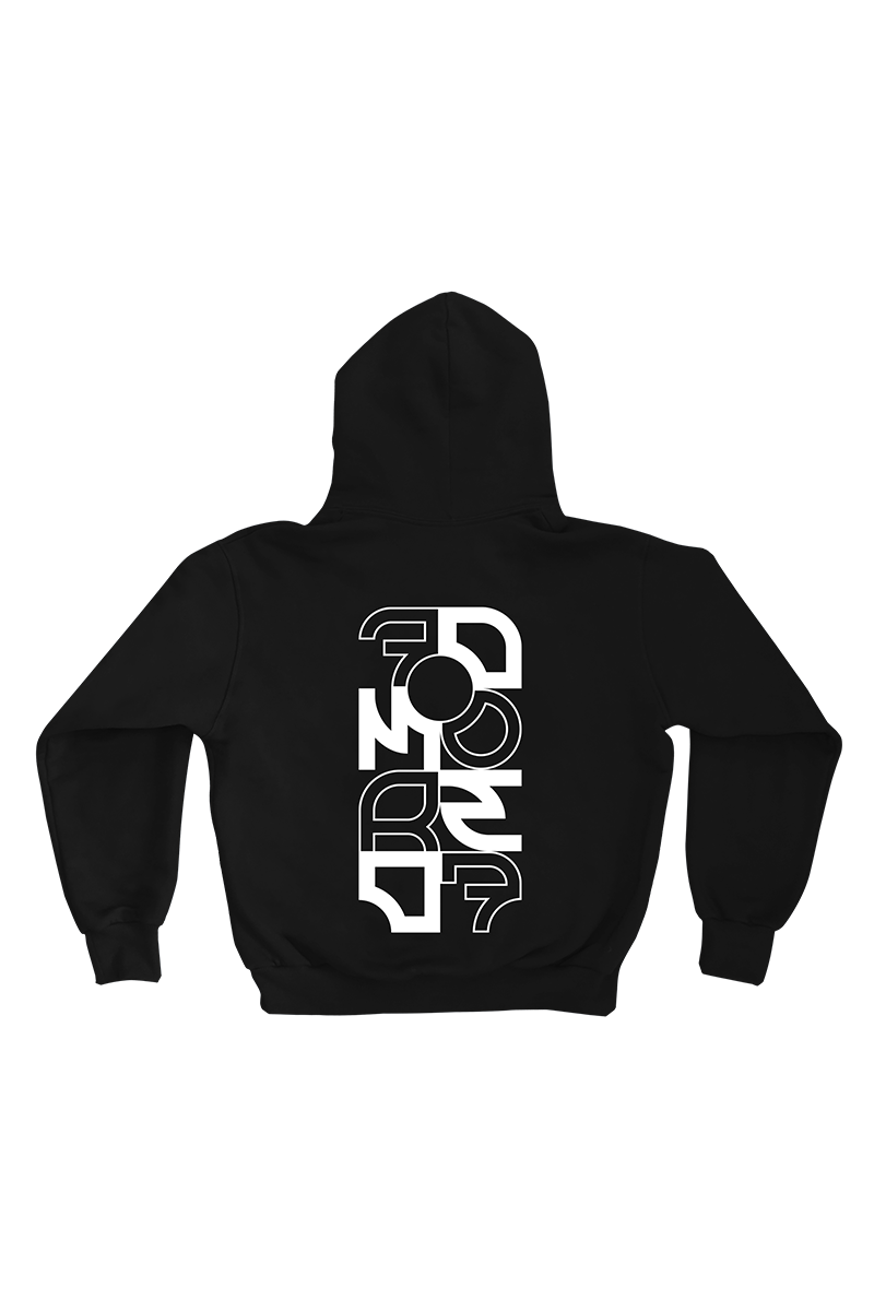 Poppy TULLE DOCKING HOODIE（BLACK） Tulle docking hoodie（black）