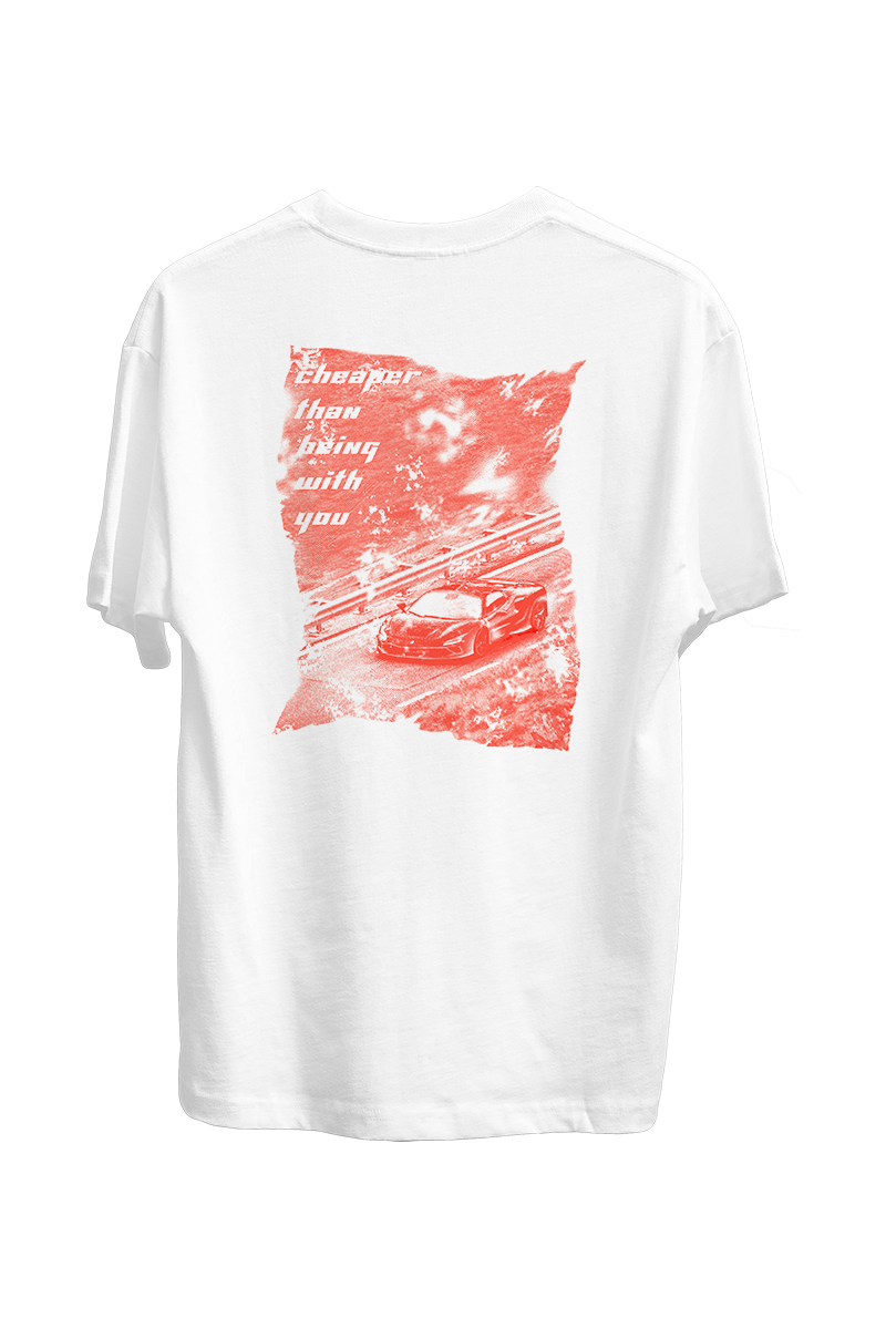 T-shirt Cheaper than, biała - T-shirt - 7MORE7