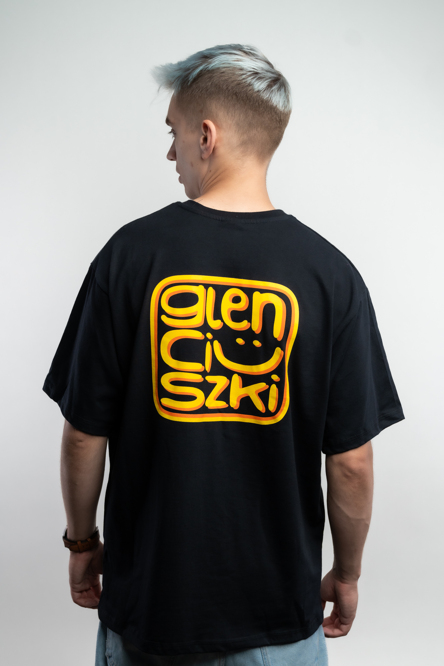 T-shirt GLENCIUSZEK OVERSIZE, czarna - T-shirt - THUNDER WEAR